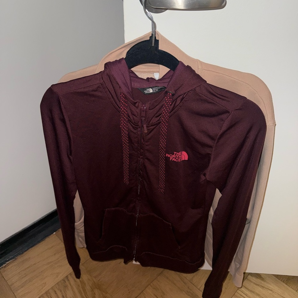The North Face Burgundy Full-Zip Hoodie